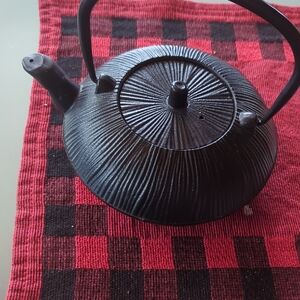 Cast Iron Black Teapot